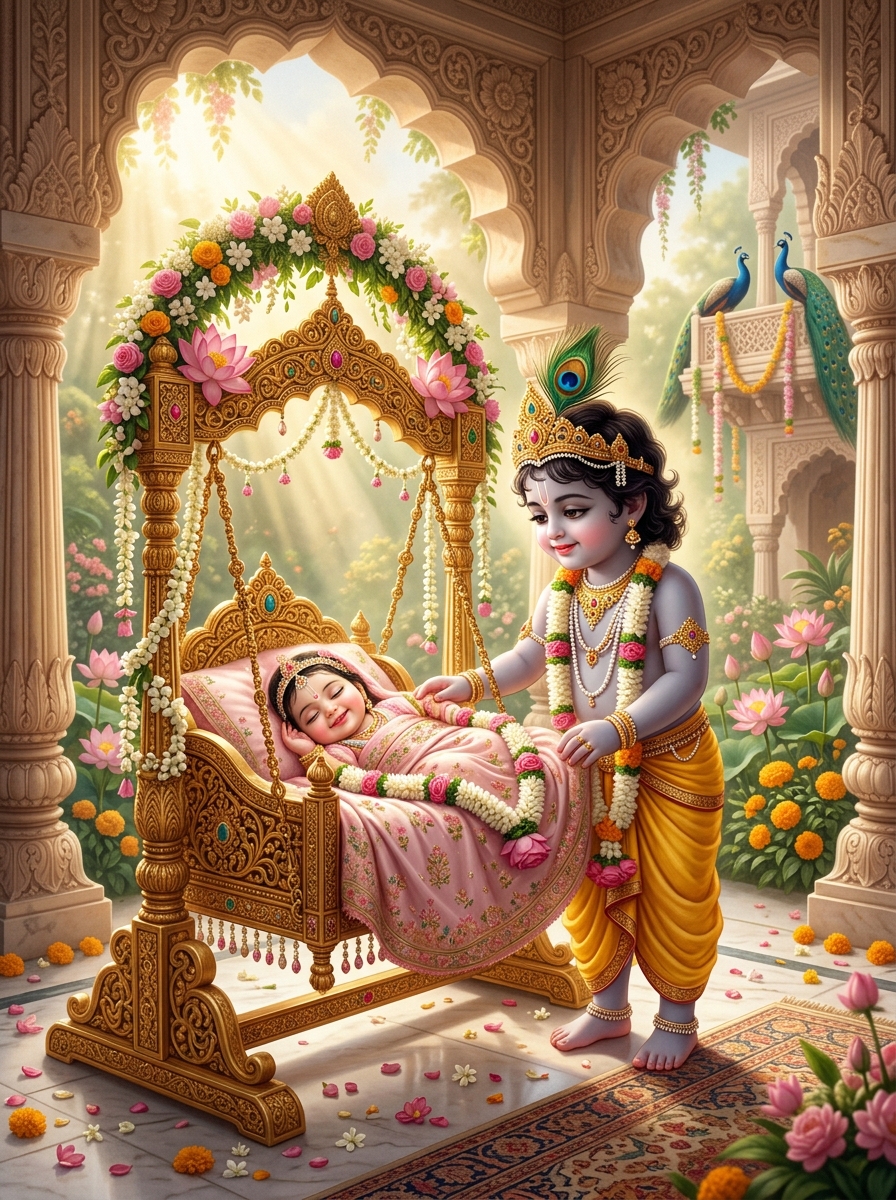 Bal Gopal and Baby Subhadra Vatsalya Darshan